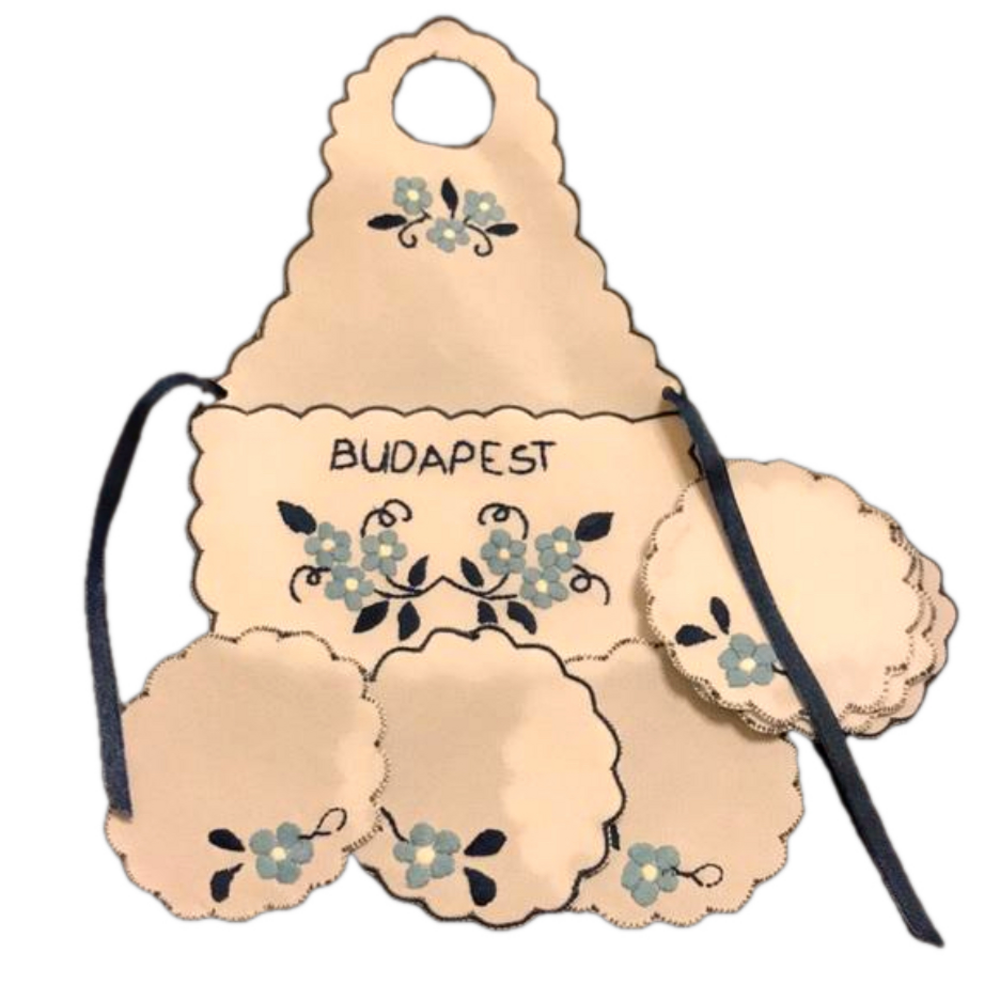 Budapest Embroidered Coasters Set
